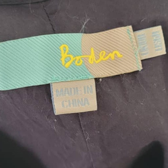 Boden Sleeveless Dress Allover Floral Print Gray and Tan Size 6 - Picture 5 of 6